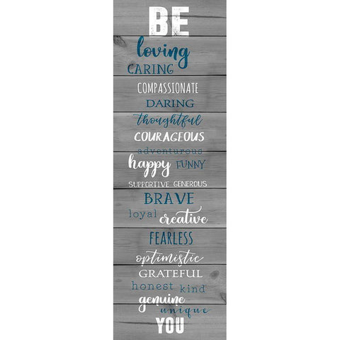 Be Loving Gold Ornate Wood Framed Art Print with Double Matting by CAD Designs