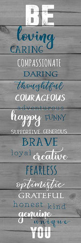 Be Loving Black Ornate Wood Framed Art Print with Double Matting by CAD Designs