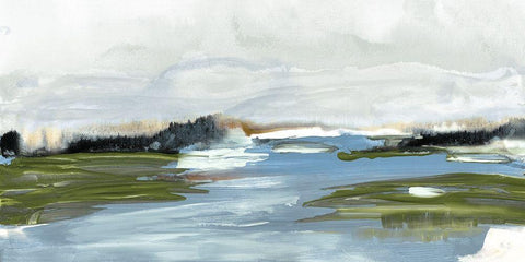 Kattskill Bay White Modern Wood Framed Art Print with Double Matting by Jill, Susan