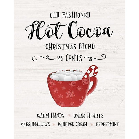 Old Fashioned Hot Chocolate White Modern Wood Framed Art Print by Carpentieri, Natalie