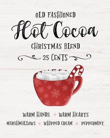 Old Fashioned Hot Chocolate Black Ornate Wood Framed Art Print with Double Matting by Carpentieri, Natalie