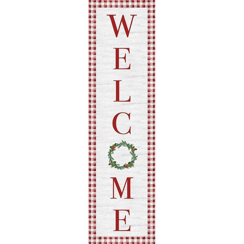 Welcome Black Modern Wood Framed Art Print with Double Matting by Carpentieri, Natalie