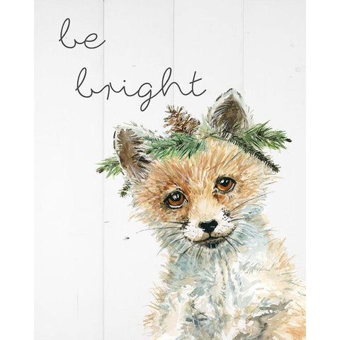 Be Bright White Modern Wood Framed Art Print by Robinson, Carol