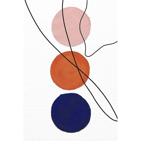 Millenium Geo Gold Ornate Wood Framed Art Print with Double Matting by Pattinian, Merri