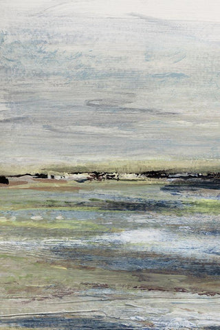 Wetlands I White Modern Wood Framed Art Print with Double Matting by Jill, Susan