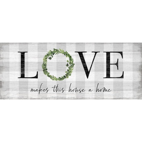 Makes this House a Home White Modern Wood Framed Art Print by Carpentieri, Natalie