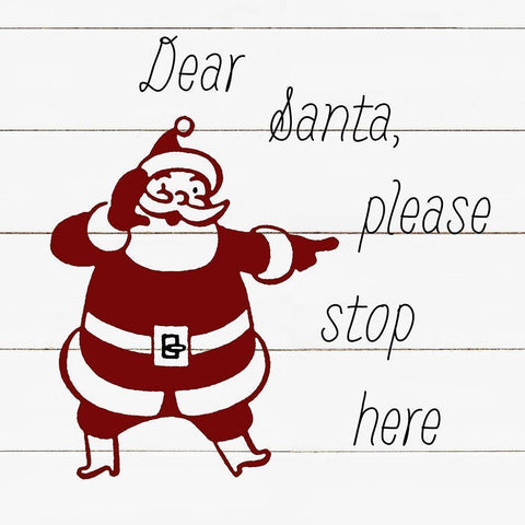 Signs for Santa I Black Modern Wood Framed Art Print by Robinson, Carol