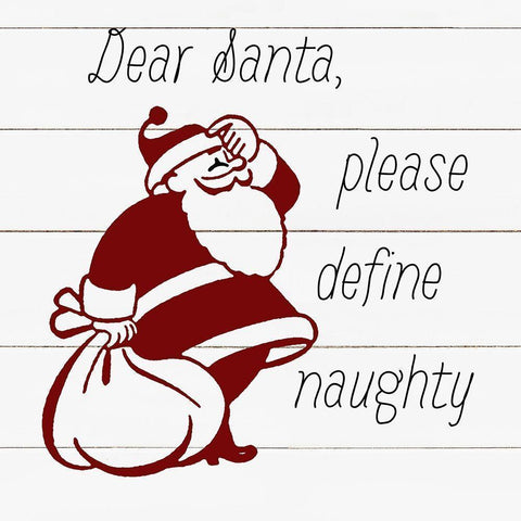 Signs for Santa III White Modern Wood Framed Art Print by Robinson, Carol