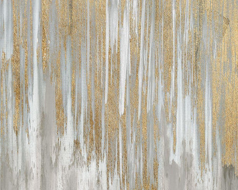 Behind the Waterfall White Modern Wood Framed Art Print with Double Matting by Jill, Susan