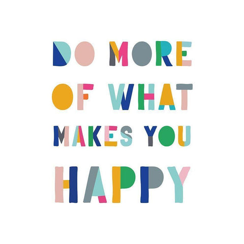 Do More White Modern Wood Framed Art Print by CAD Designs