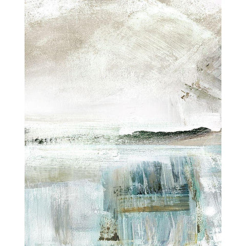 Summer Teal II Gold Ornate Wood Framed Art Print with Double Matting by Shapiro, Judith