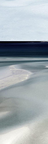 Tide Vista I White Modern Wood Framed Art Print with Double Matting by Delimont, Danita