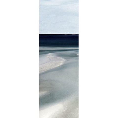 Tide Vista I Black Modern Wood Framed Art Print with Double Matting by Delimont, Danita