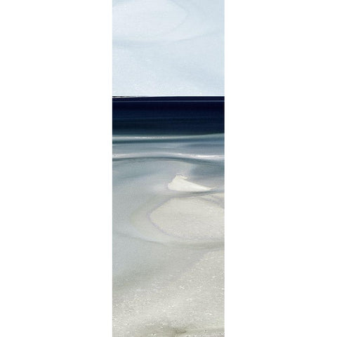 Tide Vista II Black Modern Wood Framed Art Print with Double Matting by Delimont, Danita