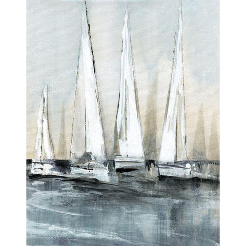 Point of Sail I Gold Ornate Wood Framed Art Print with Double Matting by Jill, Susan