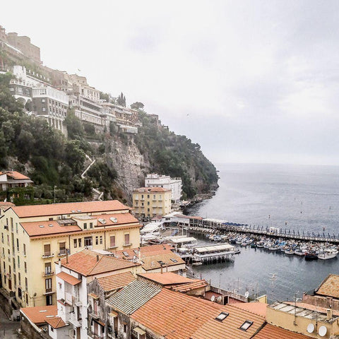 Sorrento White Modern Wood Framed Art Print by Jill, Susan