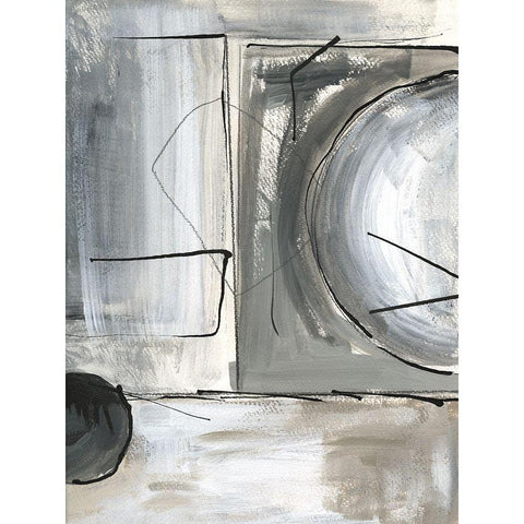 Rounding the Bend I Black Modern Wood Framed Art Print with Double Matting by Jill, Susan