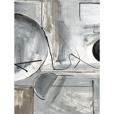 Rounding the Bend II White Modern Wood Framed Art Print by Jill, Susan