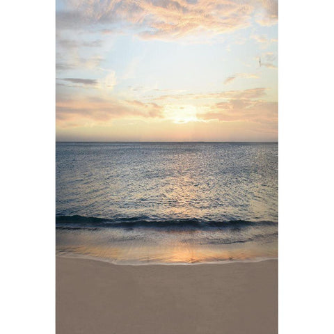 Calm Seas Black Modern Wood Framed Art Print by Carpentieri, Natalie