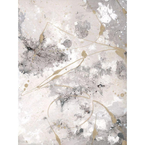 Freestyle II Gold Ornate Wood Framed Art Print with Double Matting by Brooks, Donna