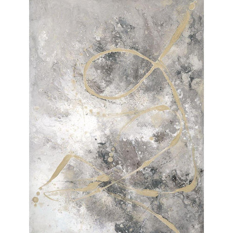 Freestyle III White Modern Wood Framed Art Print by Brooks, Donna