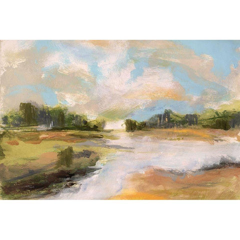 North Pond White Modern Wood Framed Art Print by Jill, Susan