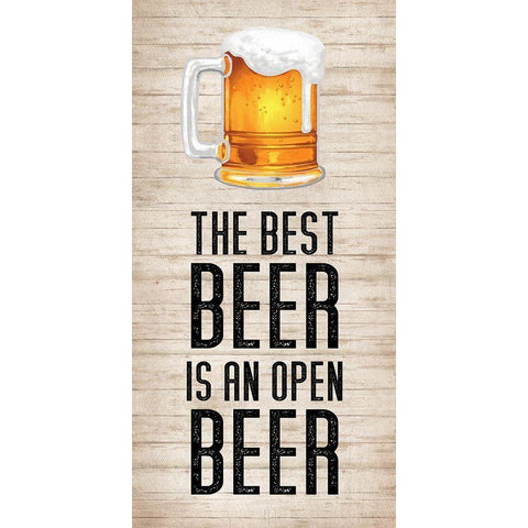 Open Beer Gold Ornate Wood Framed Art Print with Double Matting by Knutsen, Conrad