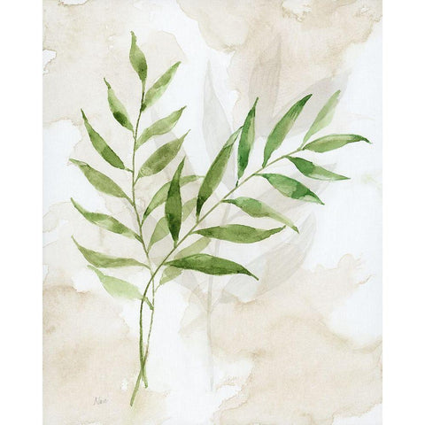 Botanical Bliss I White Modern Wood Framed Art Print by Nan