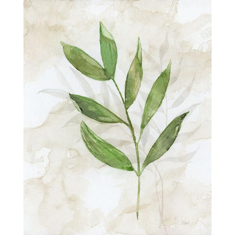 Botanical Bliss II White Modern Wood Framed Art Print by Nan