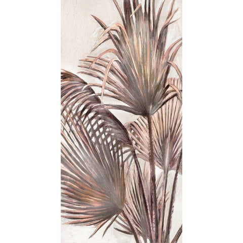 Sedona Palm II Black Modern Wood Framed Art Print with Double Matting by Pattinian, Merri