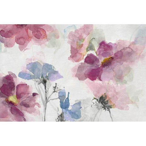Prairie Wildflowers White Modern Wood Framed Art Print by Swatland, Katie