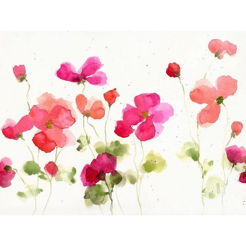 Watery Cosmos I Black Modern Wood Framed Art Print with Double Matting by Swatland, Katie