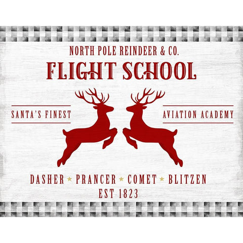 Flight School White Modern Wood Framed Art Print by Carpentieri, Natalie