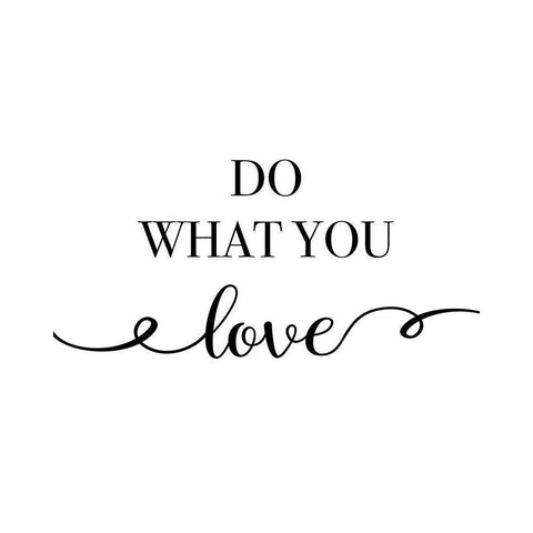 Do What You Love Gold Ornate Wood Framed Art Print with Double Matting by CAD Designs