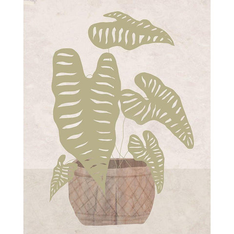 Potted Still Life I Black Modern Wood Framed Art Print with Double Matting by Santiago, Daniela