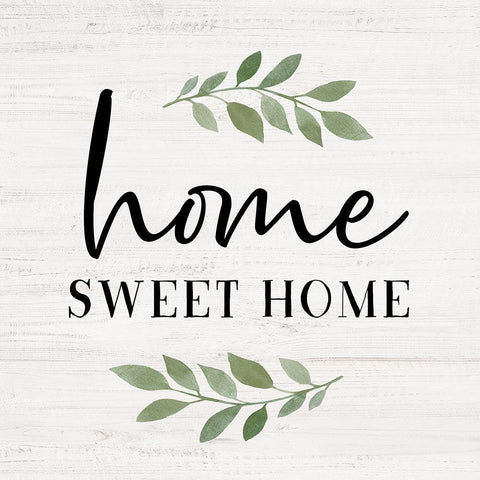 Home Sweet Home Black Modern Wood Framed Art Print by Carpentieri, Natalie