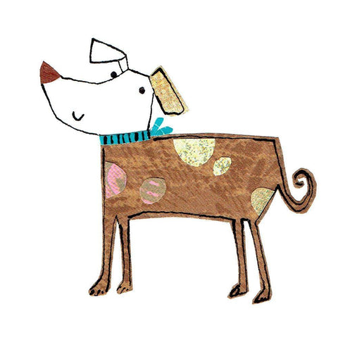 Dog Nature I White Modern Wood Framed Art Print with Double Matting by Pope, Katherine and Elizabeth