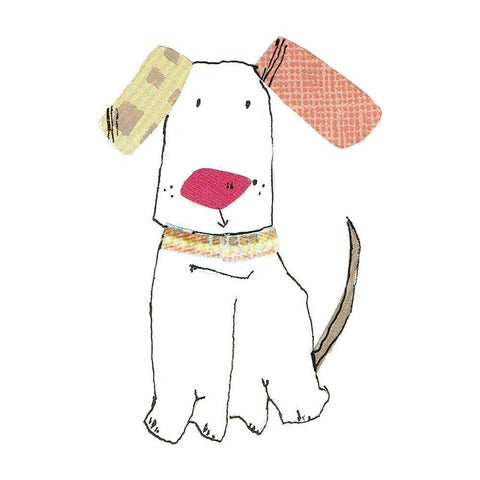 Dog Nature II White Modern Wood Framed Art Print with Double Matting by Pope, Katherine and Elizabeth