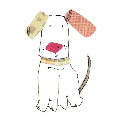 Dog Nature II White Modern Wood Framed Art Print by Pope, Katherine and Elizabeth