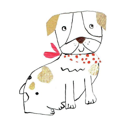 Dog Nature III Gold Ornate Wood Framed Art Print with Double Matting by Pope, Katherine and Elizabeth