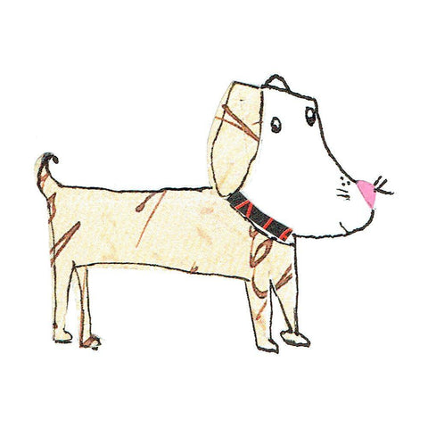 Dog Nature IV White Modern Wood Framed Art Print by Pope, Katherine and Elizabeth