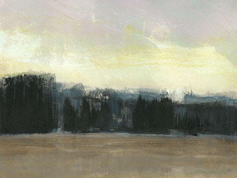 Mountain Frost Black Ornate Wood Framed Art Print with Double Matting by Jill, Susan