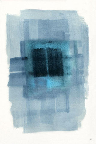 Sky II White Modern Wood Framed Art Print with Double Matting by Jill, Susan