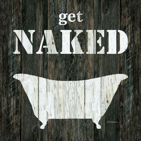 Get Naked White Modern Wood Framed Art Print by Robinson, Carol