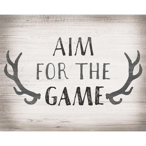 Aim Game Gold Ornate Wood Framed Art Print with Double Matting by Designs, CAD