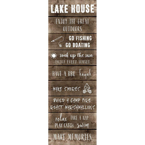 The Lake House Black Modern Wood Framed Art Print by CAD Designs