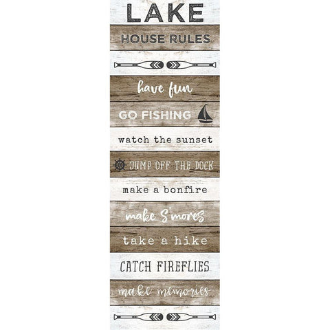 Lake House White Modern Wood Framed Art Print by Carpentieri, Natalie