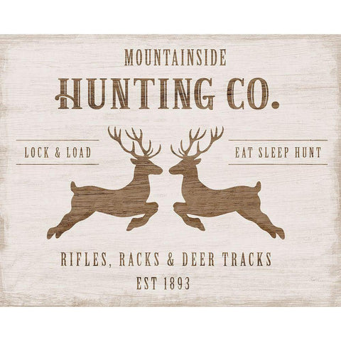 Mountainside Hunting Company Black Modern Wood Framed Art Print by Carpentieri, Natalie