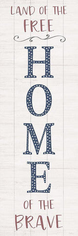 Home of the Brave Black Ornate Wood Framed Art Print with Double Matting by Carpentieri, Natalie