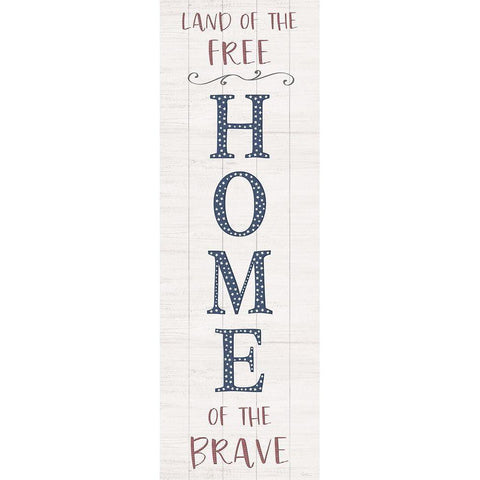 Home of the Brave Black Modern Wood Framed Art Print with Double Matting by Carpentieri, Natalie